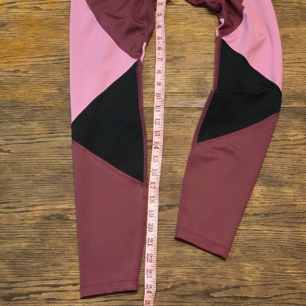 Like New Maroon Color-Blocked Nike Dri-FIT Leggings sz S - Picture 4 of 9